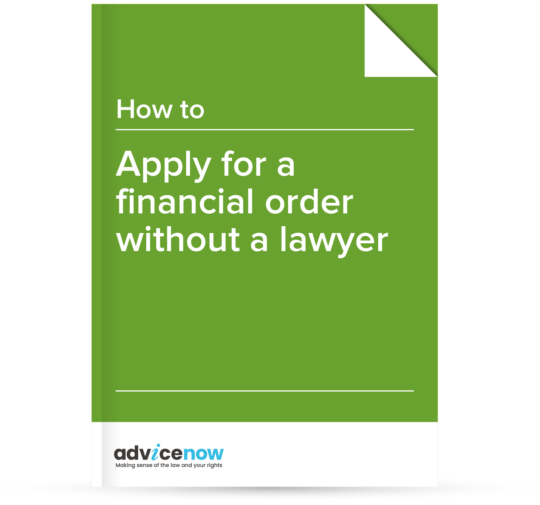 Applying for a financial order