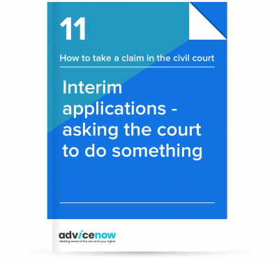 Interim applications - How to ask a court to do something thumbnail